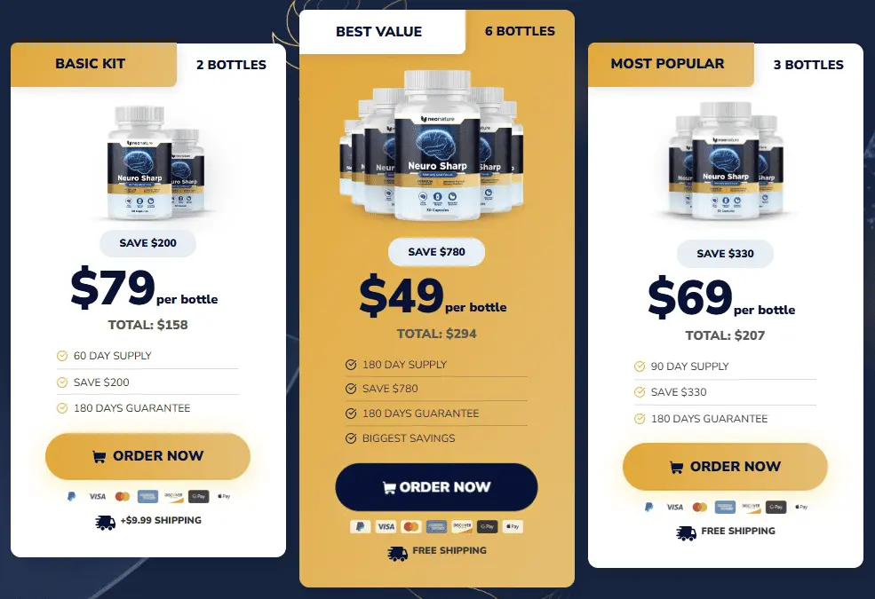 neuro sharp price